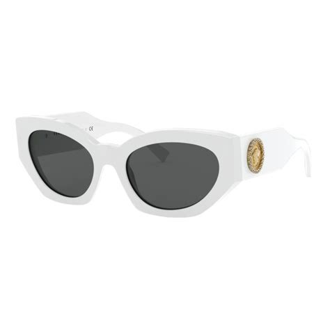 versace medusa round sunglasses in white|Versace glasses unisex.